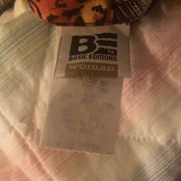 VTG Tiger Hawaiian Shirt Tropical Palm Top 80s 90s Basic Edition Plus Animal - Picture 5 of 6